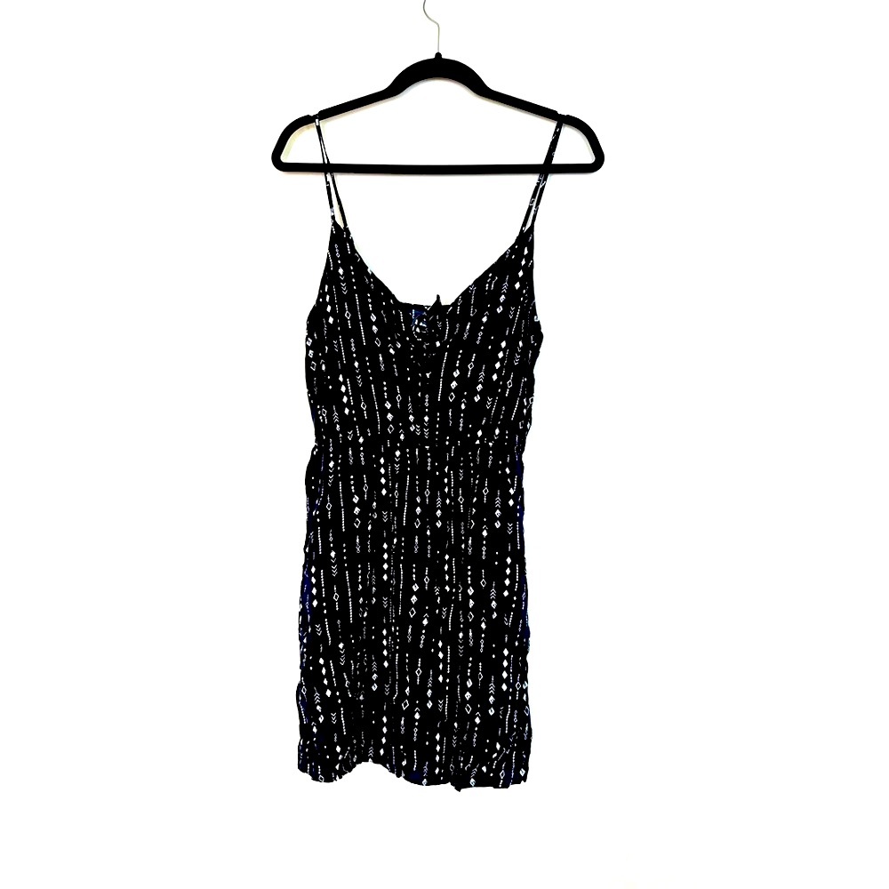 H&M Navy blue bow dress